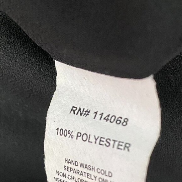 Madison & Berkeley Drape Crossover V-Neck Halter Cami Top Size Large Black - Picture 8 of 9